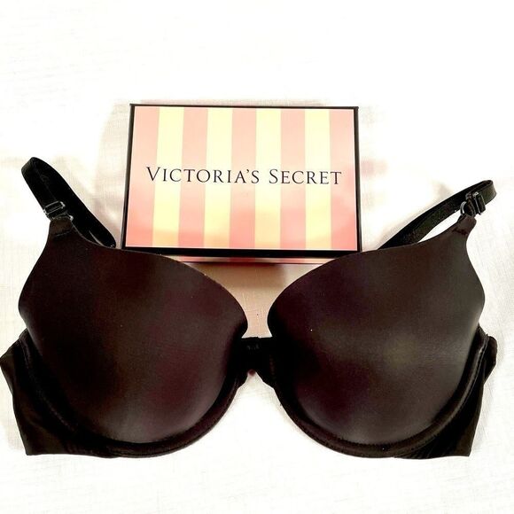 BLACK VICTORIAS SECRET LIGHTLY PADDED 34C - Picture 1 of 4